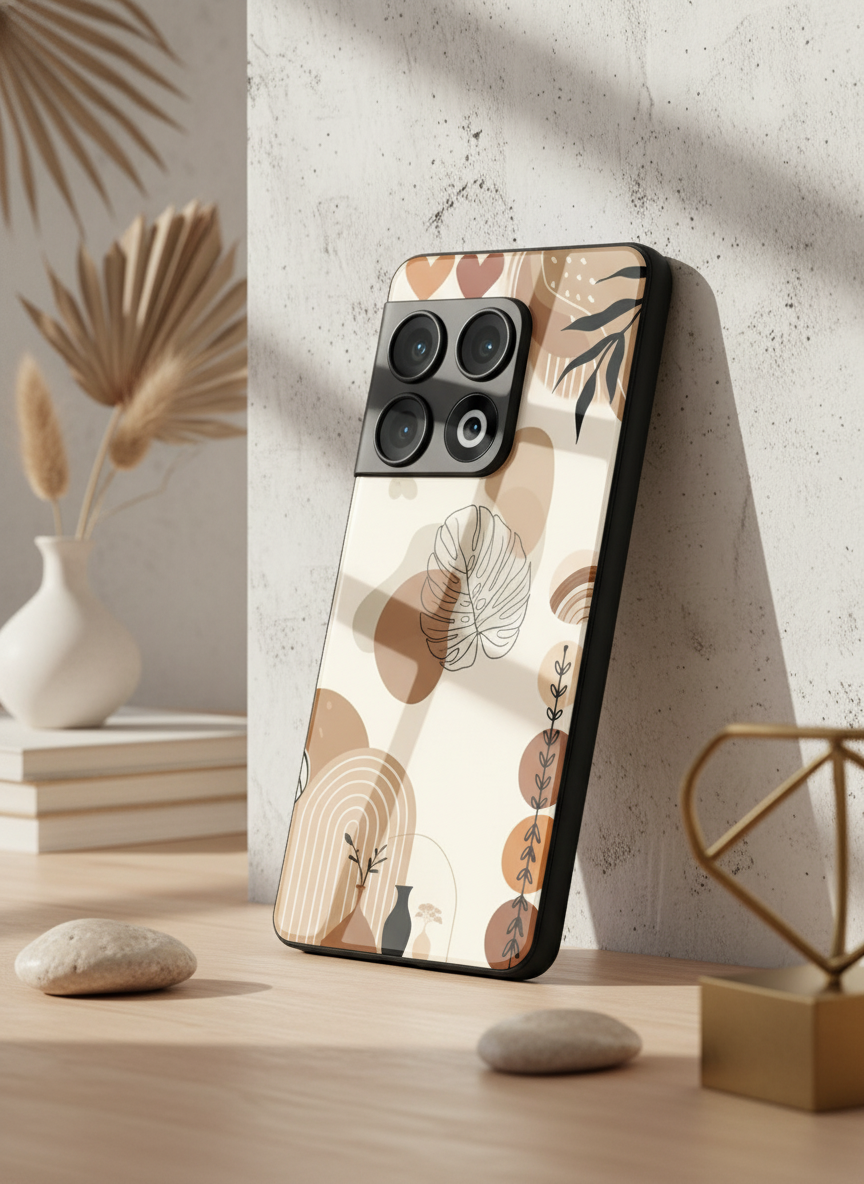 Organic Aura Glass Back Cover For One Plus 13, 12, 11, 10, Nord Series