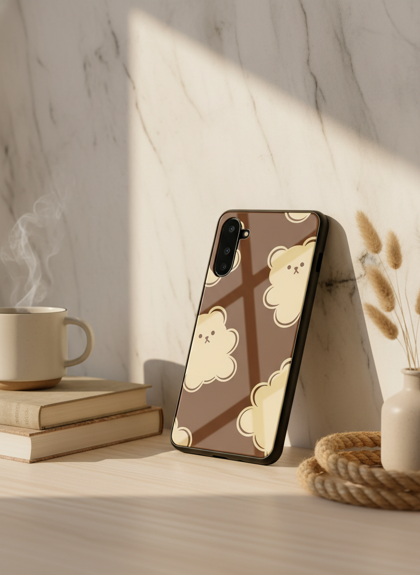 Teddy Overload Premium Glass Back Cover For Galaxy S, A, M & F Series