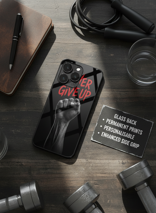 Iron Will Premium Glass Back Cover For iPhone 11-17 Models