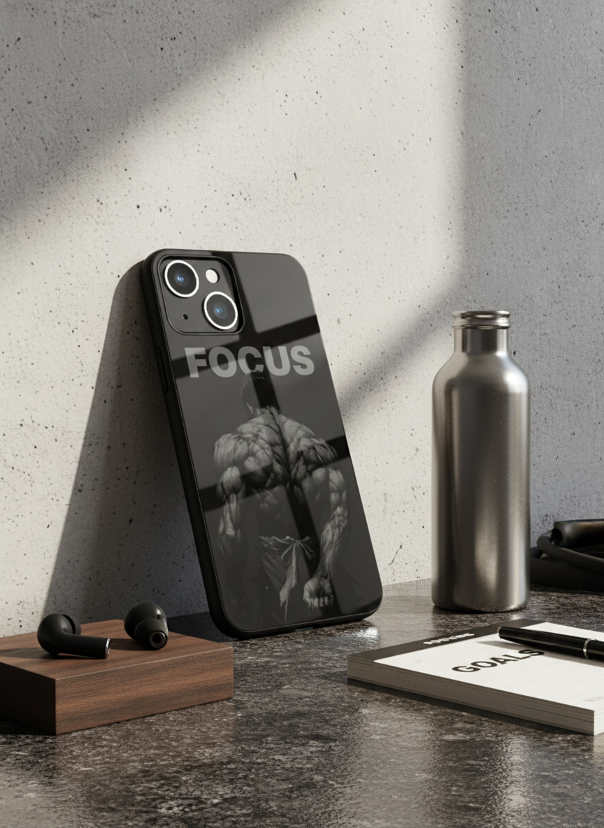 Focus Premium Glass Back Cover For iPhone 11-17 Models