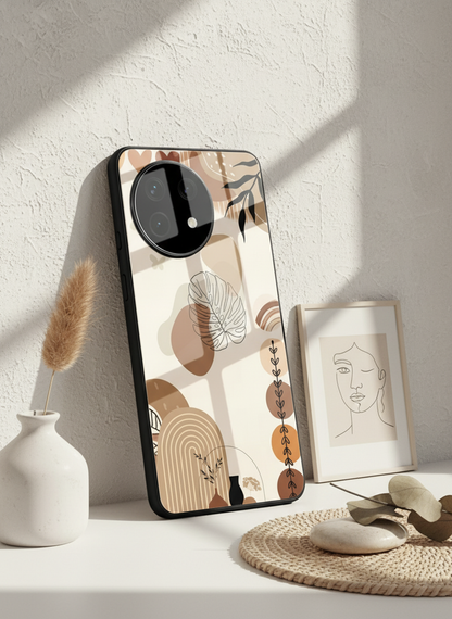 Organic Aura Glass Back Cover For One Plus 13, 12, 11, 10, Nord Series