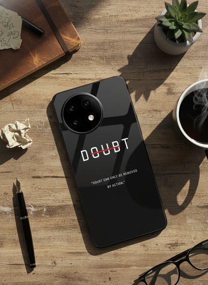 No Doubt Premium Glass Back Cover For One Plus 13, 12, 11, 10, Nord Series