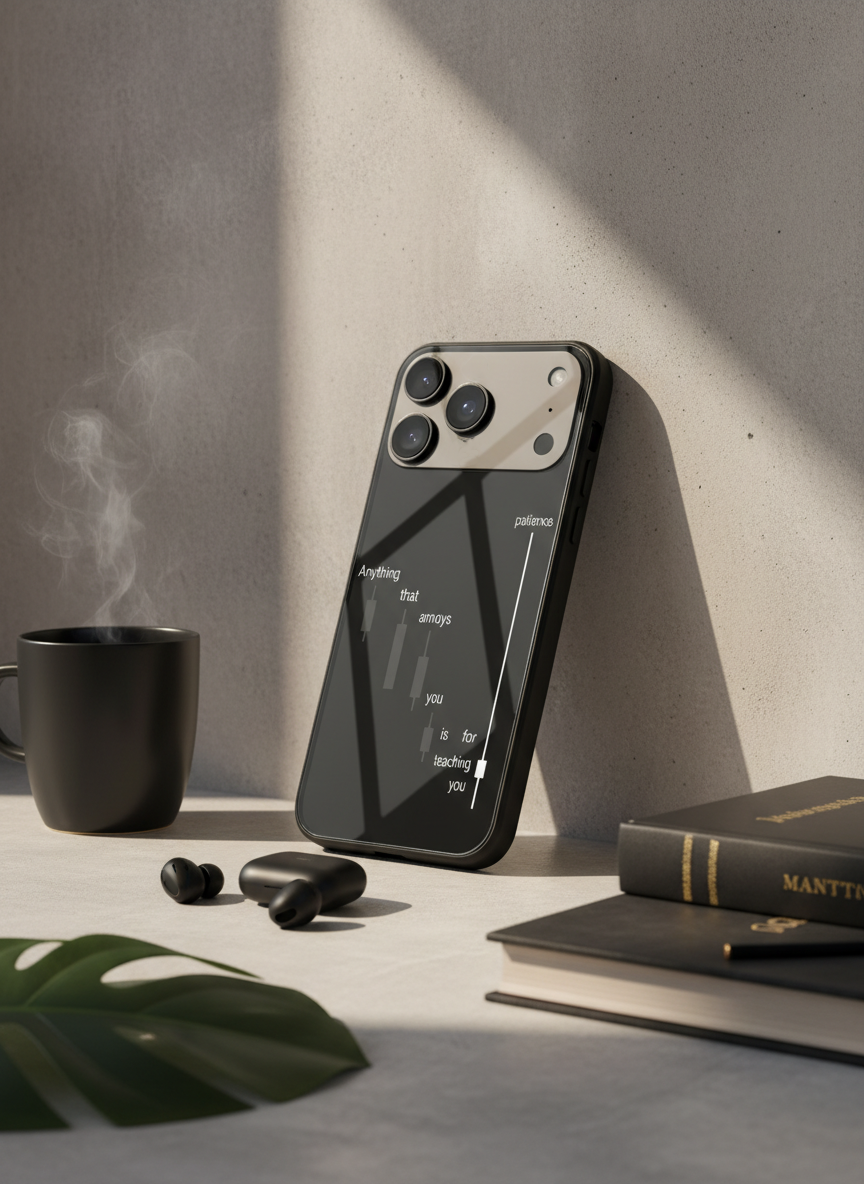 Candle Wisdom Premium Glass Back Cover For iPhone 11-17 Models