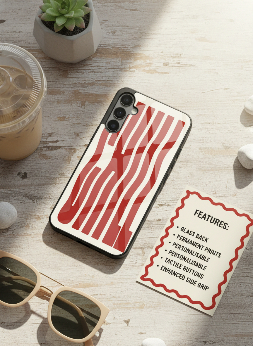 Stay Chill Premium Glass Back Cover For Galaxy S, A, M & F Series