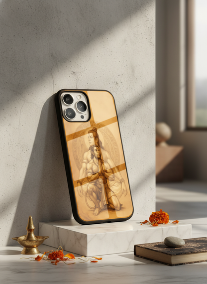 Bhakti Eternal Premium Glass Back Cover For iPhone 11-17 Models