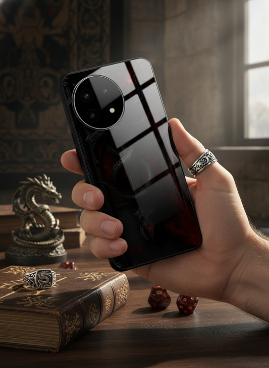 Drakonis Premium Glass Back Cover For One Plus 13, 12, 11, 10, Nord Series