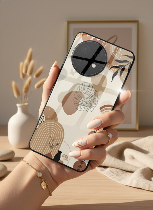 Organic Aura Glass Back Cover For One Plus 13, 12, 11, 10, Nord Series