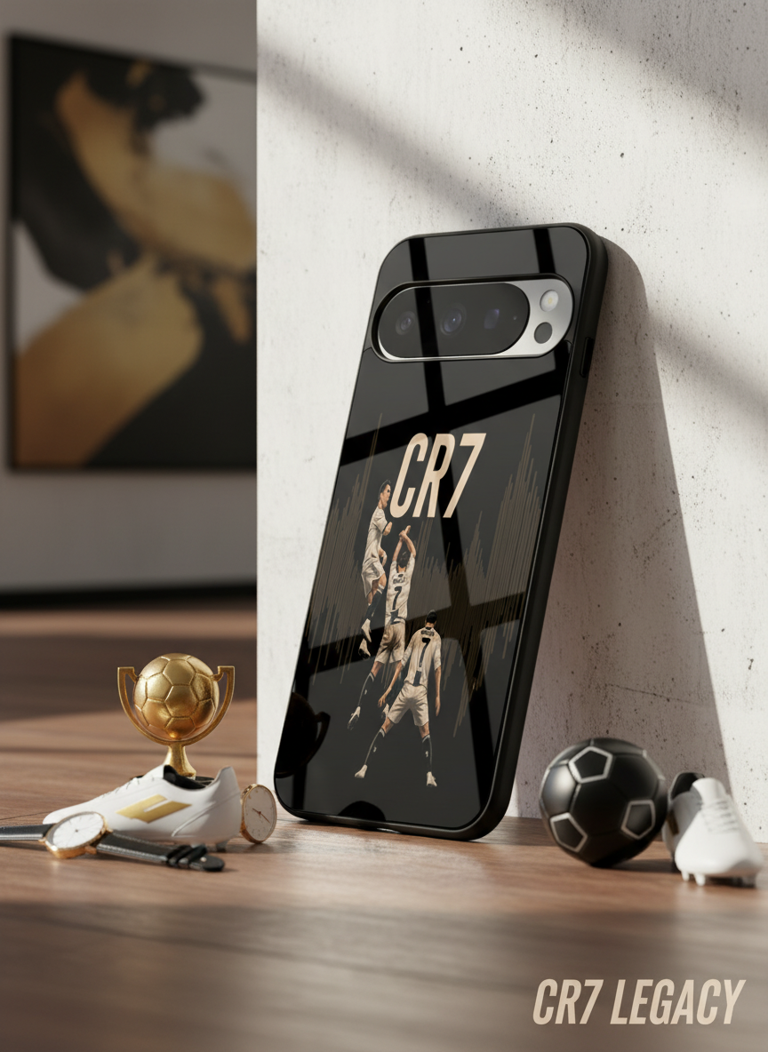 Air CR7 Premium Glass Back Cover For Google Pixel 7,8,9,10 Series