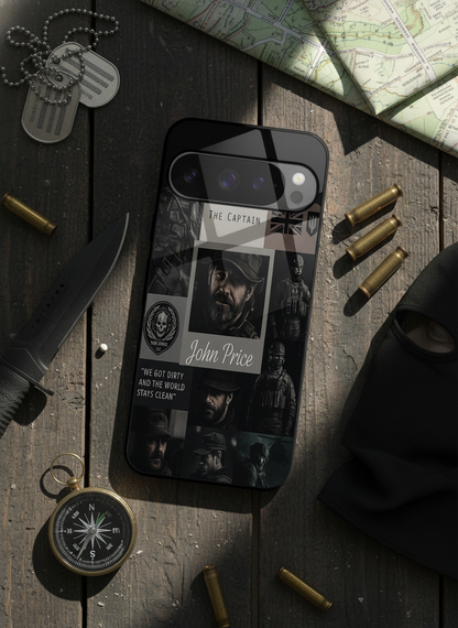 Captain's Creed Premium Glass Back Cover For Google Pixel 7,8,9,10 Series