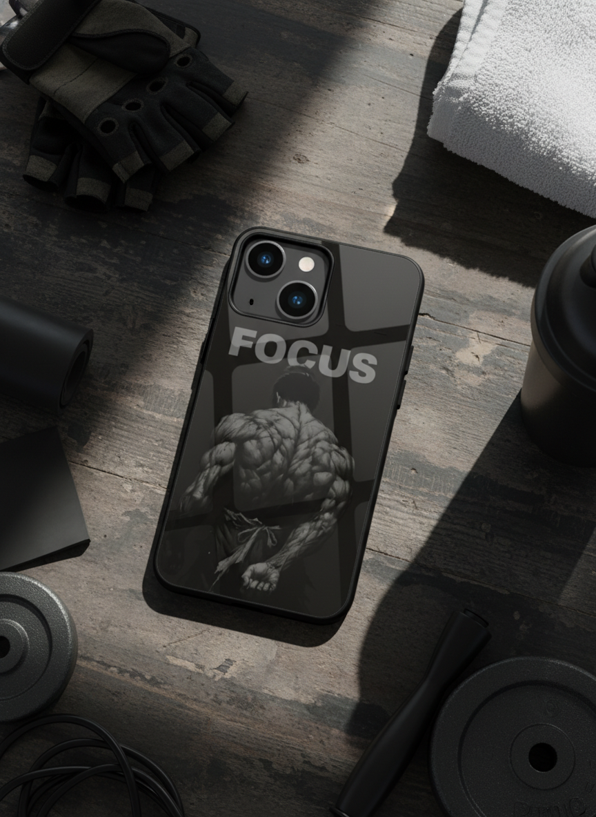Focus Premium Glass Back Cover For iPhone 11-17 Models