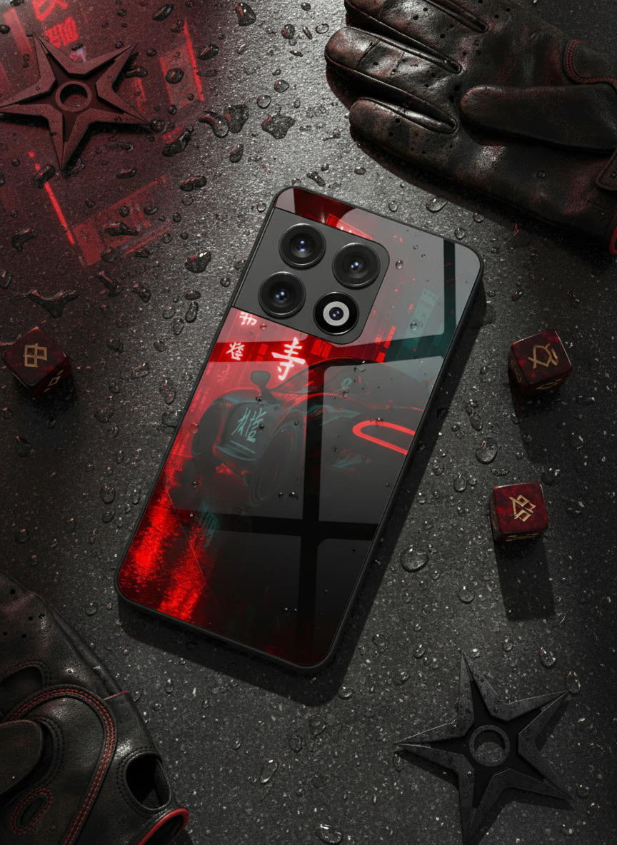 Aesthetic Car Focus Premium Glass Back Cover For One Plus 13, 12, 11, 10, Nord Serie