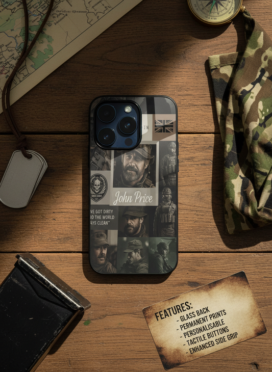Captain’s Creed Premium Glass Back Cover For iPhone 11-17 Models