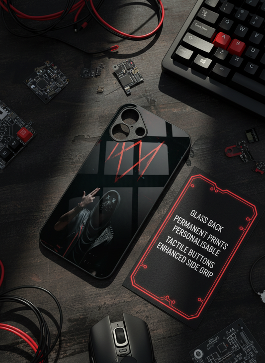 Symbol Premium Glass Back Cover For iPhone 11-17 Models
