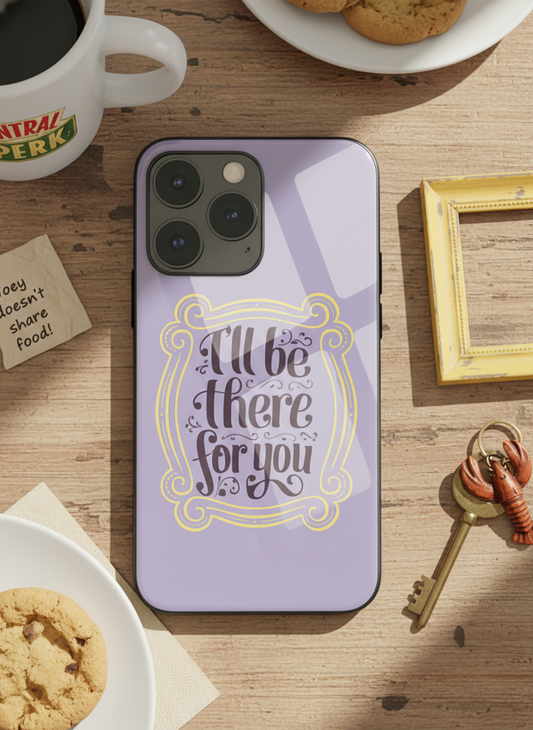 Forever Friends Premium Glass Back Cover For iPhone 11-17 Models