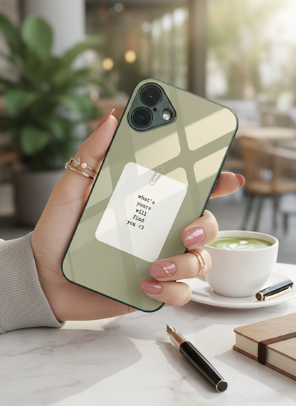 Find You Premium Glass Back Cover For iPhone 11-17 Models