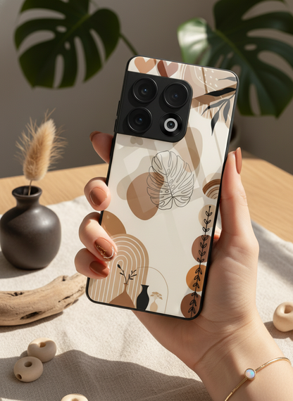 Organic Aura Glass Back Cover For One Plus 13, 12, 11, 10, Nord Series