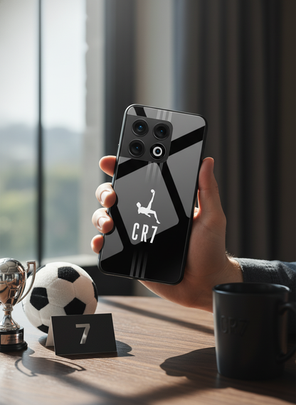 CR7 Legacy Premium Glass Back Cover For One Plus 13, 12, 11, 10, Nord Series