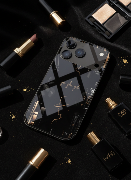 Glow & Grace Premium Glass Back Cover For iPhone 11-17 Models