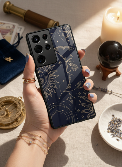 Celestial Dreams Premium Glass Back Cover For Galaxy S, A, M & F Series