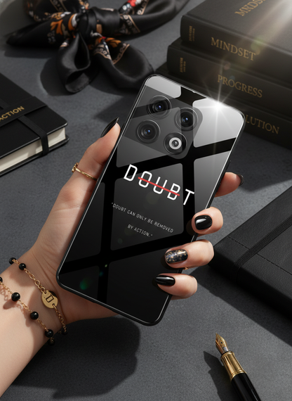 No Doubt Premium Glass Back Cover For One Plus 13, 12, 11, 10, Nord Series