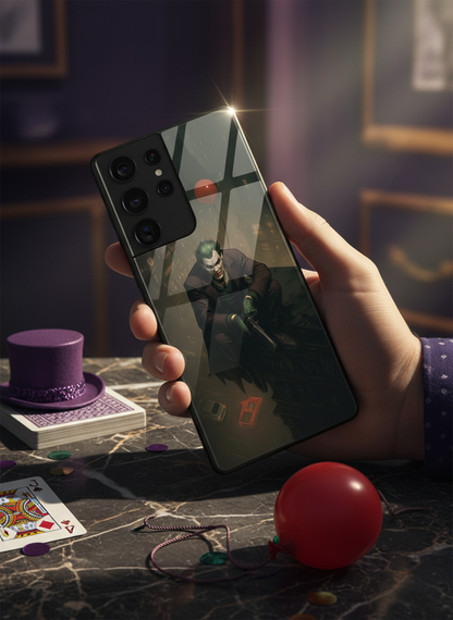 I am Joker Premium Glass Back Cover For Galaxy S, A, M & F Series