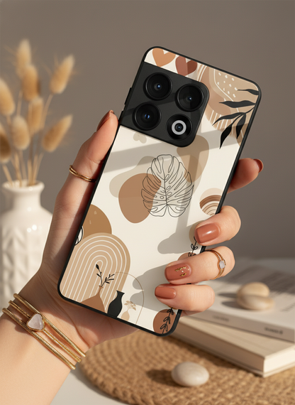 Organic Aura Glass Back Cover For One Plus 13, 12, 11, 10, Nord Series