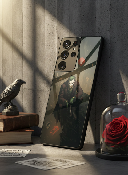 I am Joker Premium Glass Back Cover For Galaxy S, A, M & F Series