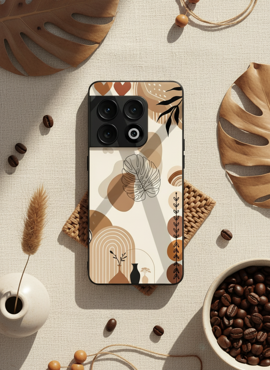 Organic Aura Glass Back Cover For One Plus 13, 12, 11, 10, Nord Series