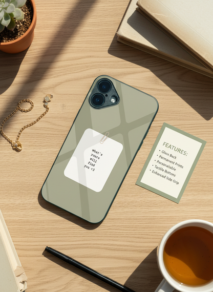 Find You Premium Glass Back Cover For iPhone 11-17 Models