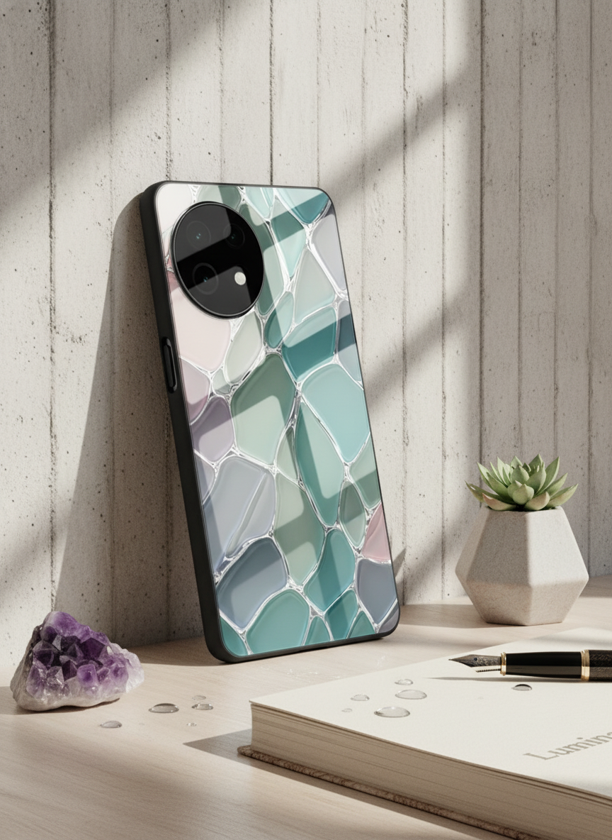 Ocean Glaze Glass Back Cover For One Plus 13, 12, 11, 10, Nord Series