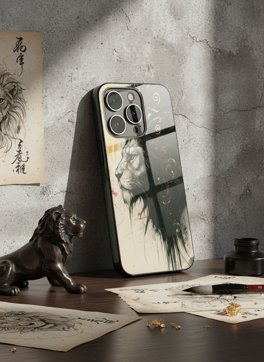 Roar Within Premium Glass Back Cover For iPhone 11-17 Models