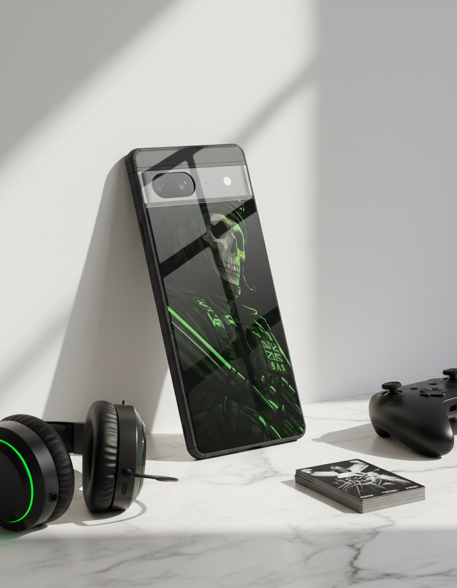 COD Zombie Premium Glass Back Cover For Google Pixel 7,8,9,10 Series