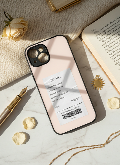 You Are Enough Premium Glass Back Cover For iPhone 11-17 Models