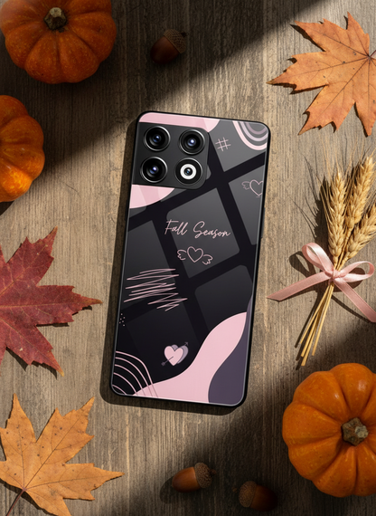 Autumn Heart Premium Glass Back Cover For One Plus 13, 12, 11, 10, Nord Series