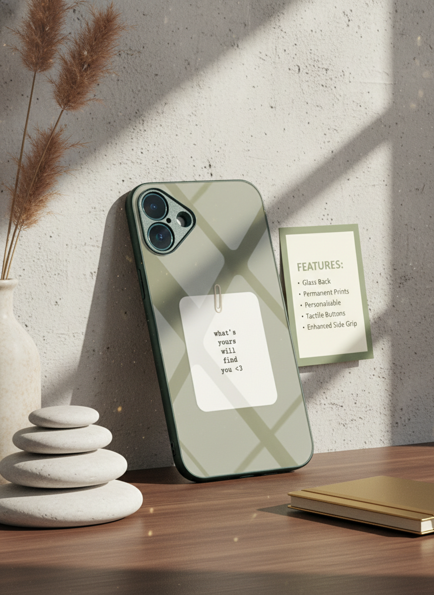 Find You Premium Glass Back Cover For iPhone 11-17 Models
