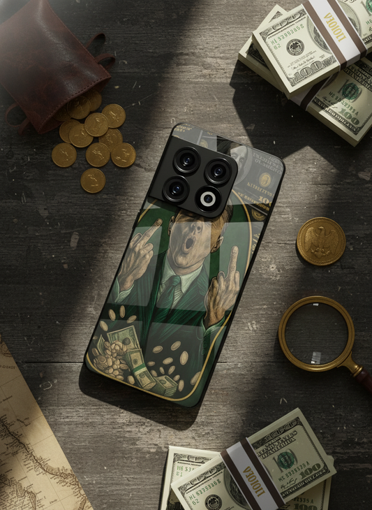 Cash Over Premium Glass Back Cover For One Plus 13, 12, 11, 10, Nord Series