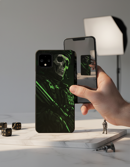 COD Zombie Premium Glass Back Cover For Google Pixel 7,8,9,10 Series
