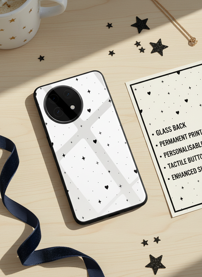 Minimal LOVE Premium Glass Back Cover For One Plus 13, 12, 11, 10, Nord Series