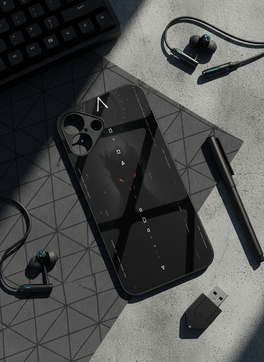 Oblivion Eyes Premium Glass Back Cover For iPhone 11-17 Models