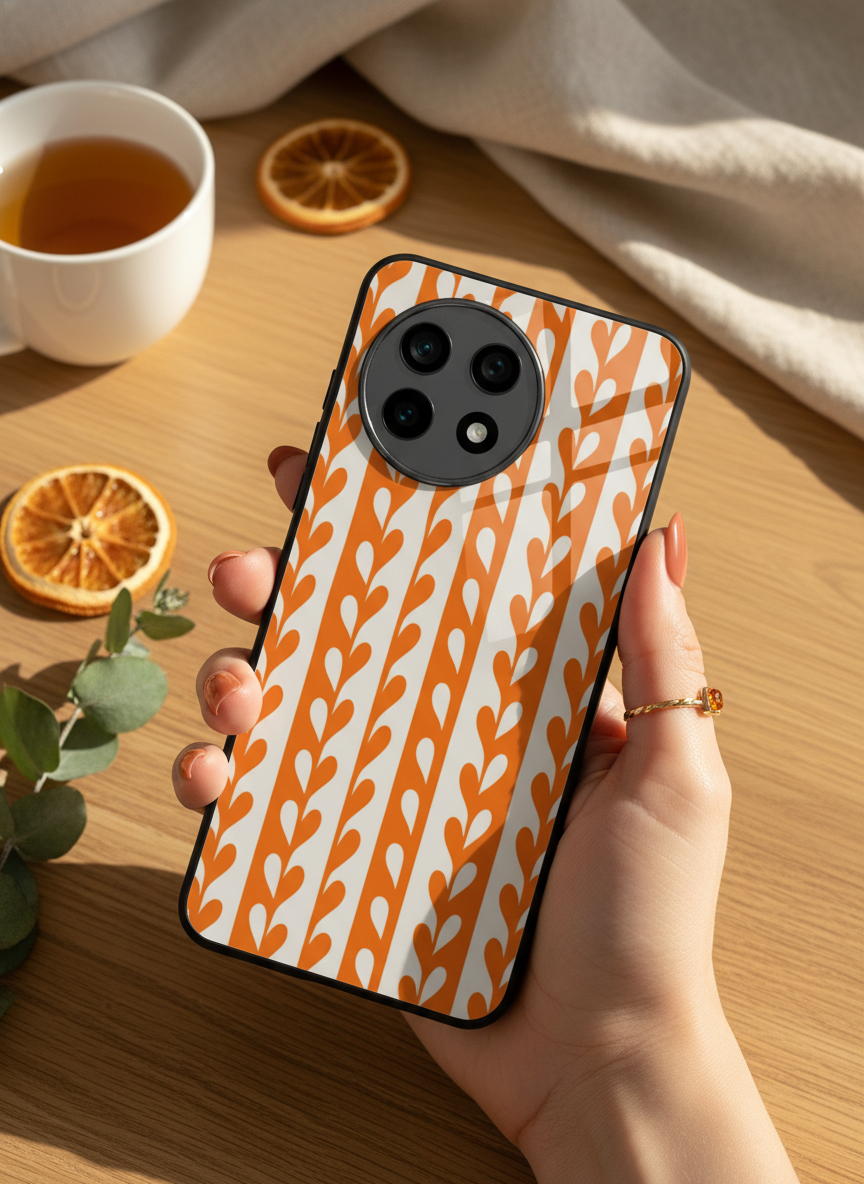 Heartvine Premium Glass Back Cover For One Plus 13, 12, 11, 10, Nord Series