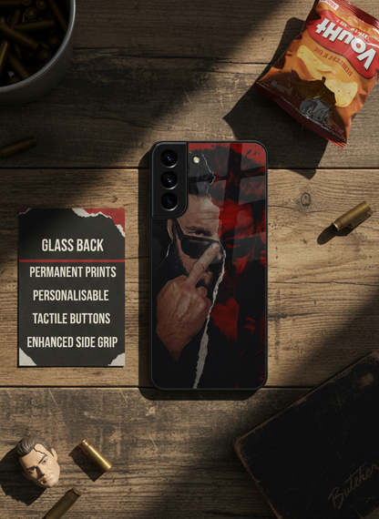 No Limits Premium Glass Back Cover For Galaxy S, A, M & F Series
