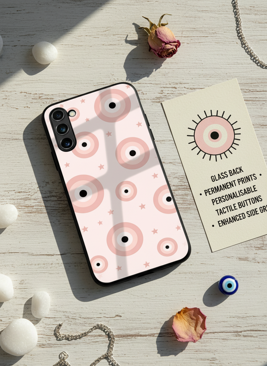 Eye Of Protection Dreamy Orbit Premium Glass Back Cover For Galaxy S, A, M & F Series