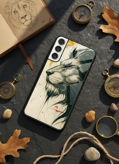 Roar Within Premium Glass Back Cover For Galaxy S, A, M & F Series