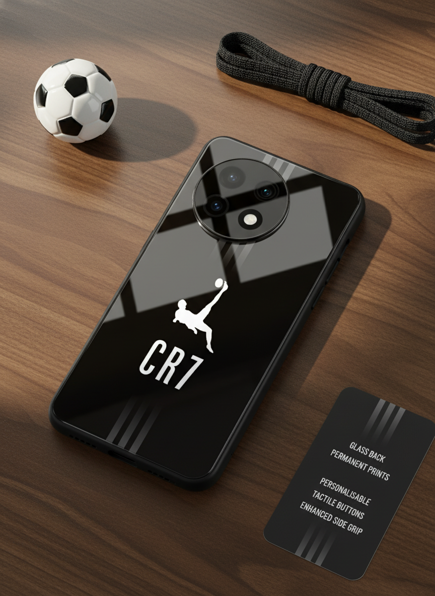 CR7 Legacy Premium Glass Back Cover For One Plus 13, 12, 11, 10, Nord Series