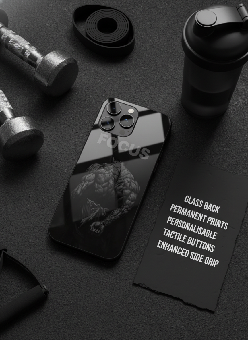 Focus Premium Glass Back Cover For iPhone 11-17 Models
