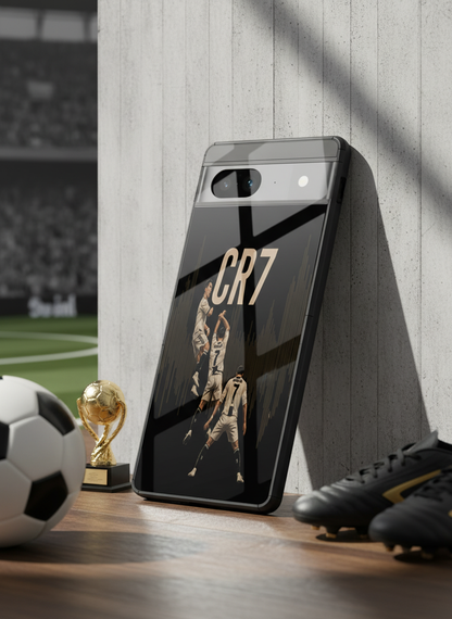 Air CR7 Premium Glass Back Cover For Google Pixel 7,8,9,10 Series