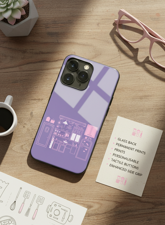 FRIENDS Purple Door Dreams Premium Glass Back Cover For iPhone 11-17 Models