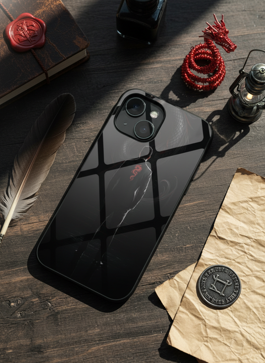 Venom Authority Premium Glass Back Cover For iPhone 11-17 Models