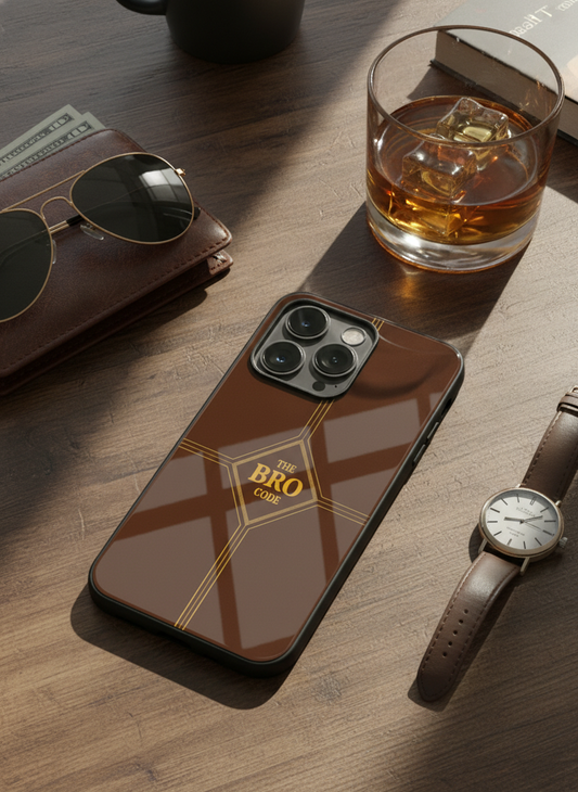 HIMYM Wingman Premium Glass Back Cover For iPhone 11-17 Models