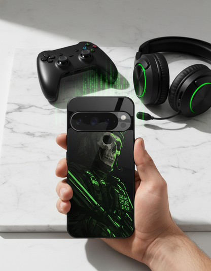 COD Zombie Premium Glass Back Cover For Google Pixel 7,8,9,10 Series